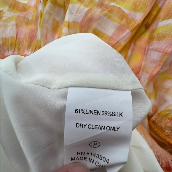 NWT Marie Oliver Prima Linen & Silk-Blend Maxi Dress Sz S - Picture 9 of 11